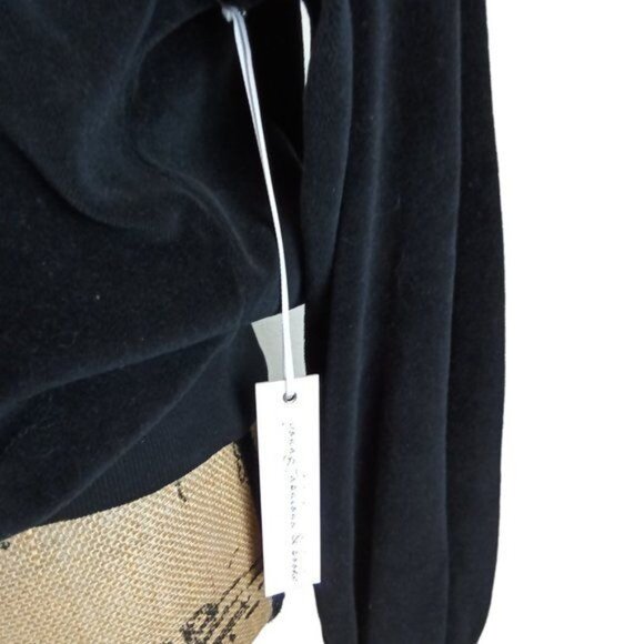 Young Fabulous & Broke Black Velvet Coraline Crewneck Sweatshirt Top XS NWT - Picture 5 of 7